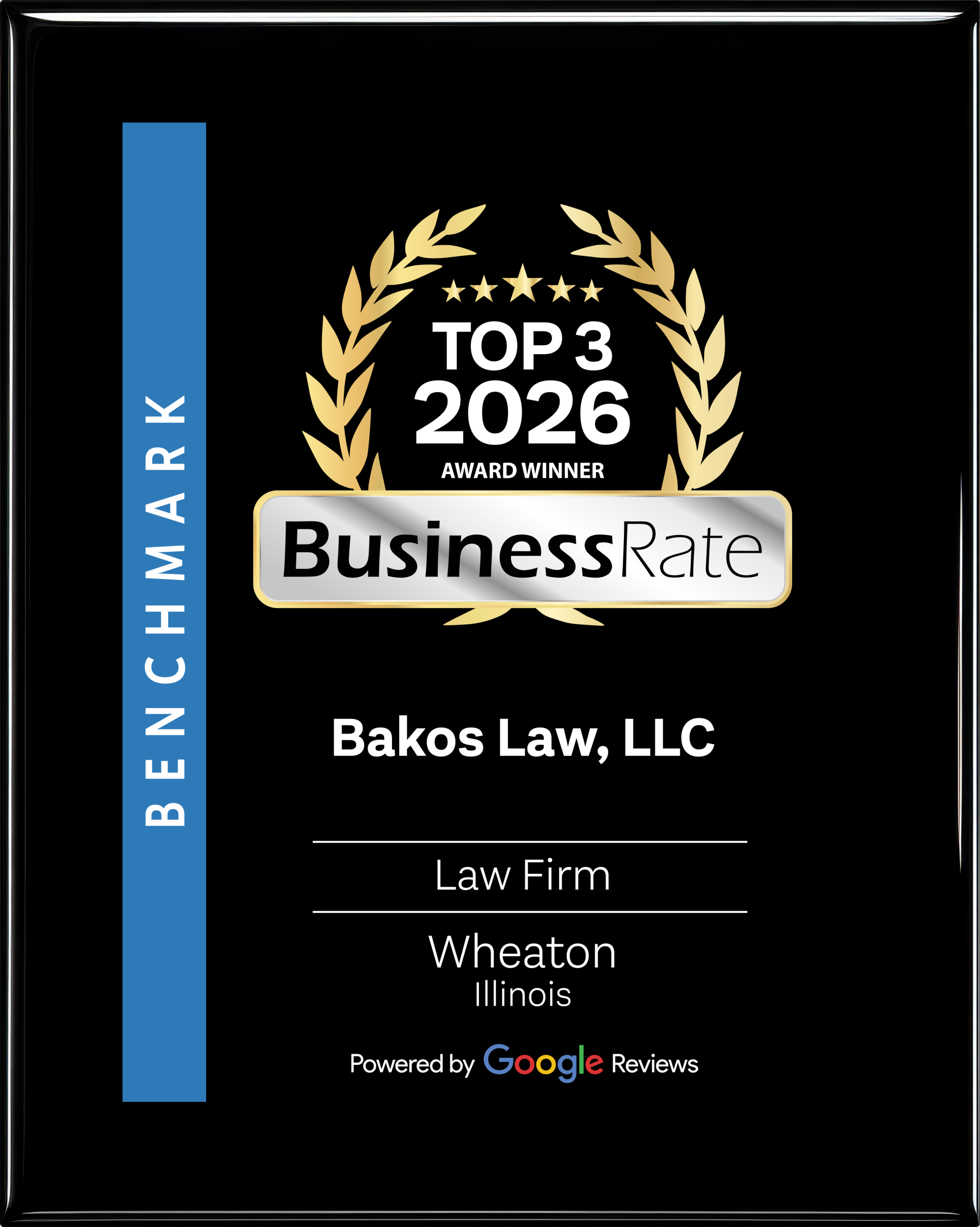 bakos-law–llc-plaque Bakos Law Award - Top 3